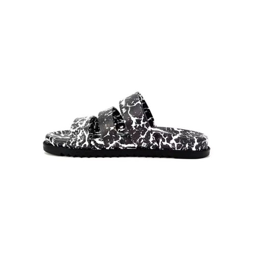 Mandi Black Crackle Slide – Limited Edition