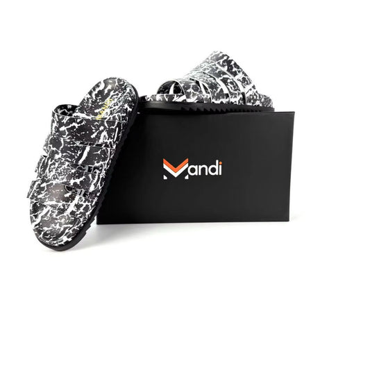 Mandi Black Crackle Slide – Limited Edition